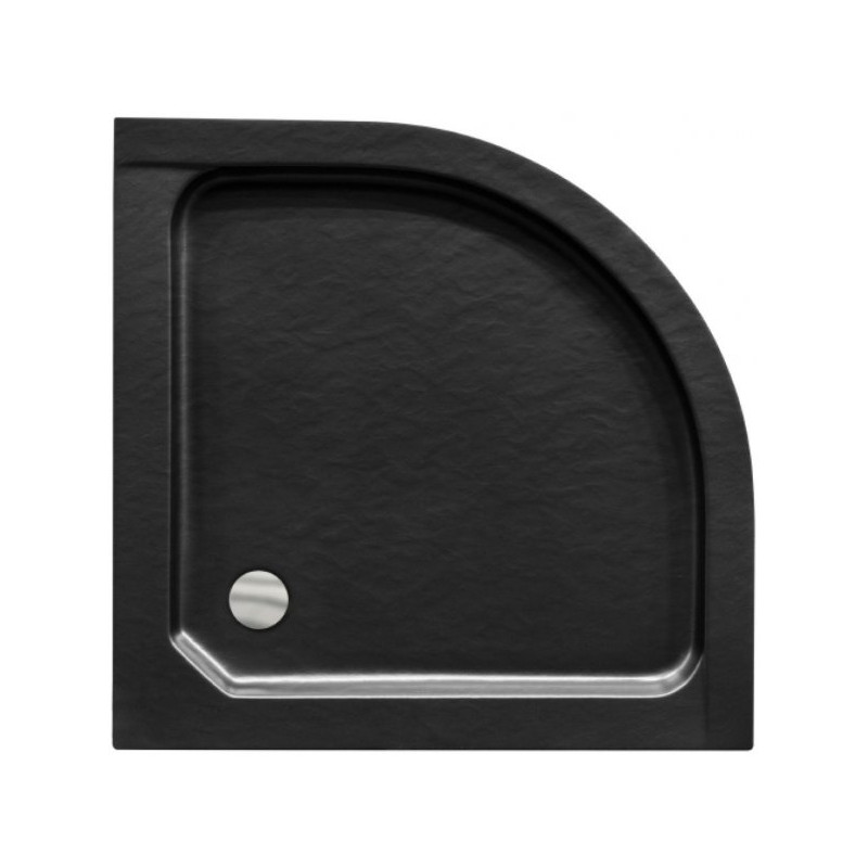 Elegancki Brodzik New Stone Czarny 80 - Styl i Funkcjonalność w Twojej Łazience