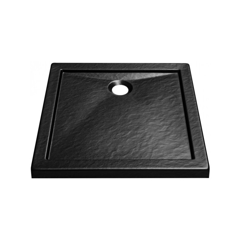 Elegancki Brodzik Slimline AQUARIUS 80 - Nowoczesny Design w Efekcie Kamienia