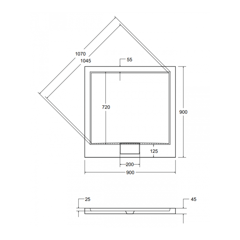 Brodzik AXIM ULTRASLIM 80 - Elegancja i Funkcjonalność w Twojej Łazience!