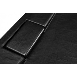 Brodzik AXIM Ultraslim Czarny 90x90 Akryl Sanitarny z Efektem Kamienia