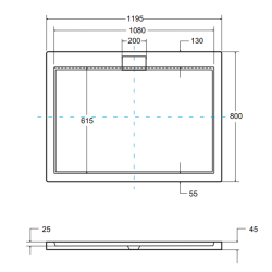 Odkryj Nowoczesność: AXIM ULTRASLIM - Brodzik Prostokątny Stone Effect Czarny 120 cm