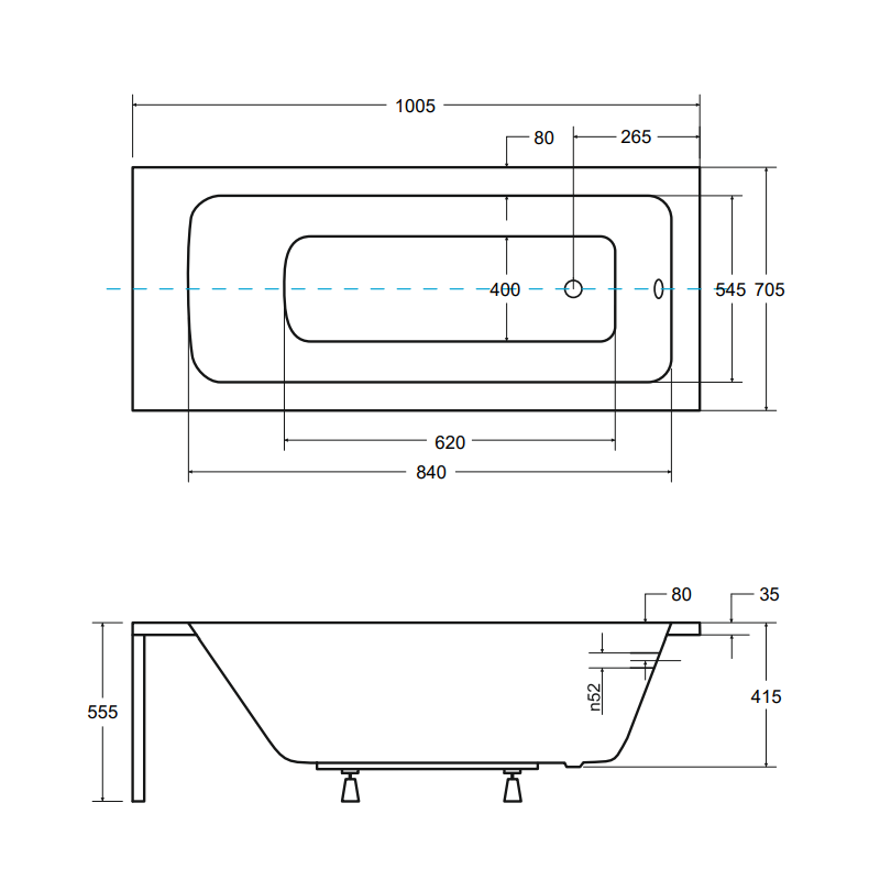 Talia by Besco: Elegancka wanna akrylowa 100x70 cm z antybakteryjną powłoką i syfonem gratis