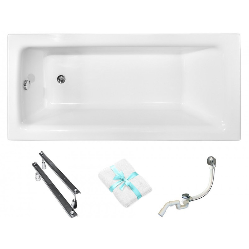 Stylowa Wanna TALIA 170 z Prostokątnym Stelażem - Elegancja w Twojej Łazience!