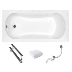 Idealna Wanna Prostokątna ARIA 130 ze Stelażem Typ W – Komfort i Styl w Twojej Łazience