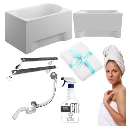 Idealna Wanna Polimat Mini 110x70 z Obudową i Syfonem – Twoje Domowe SPA w Każdej Łazience!