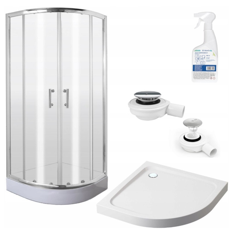 Kabina prysznicowa JASMIN 80x80cm: Elegancja i Bezpieczeństwo z Szkłem Hartowanym