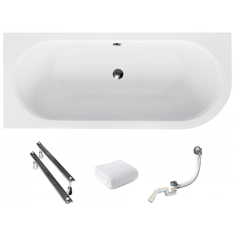 Elegancka Wanna AVITA Lewa 150L z Stelażem - Luksusowy Relax w Twojej Łazience!