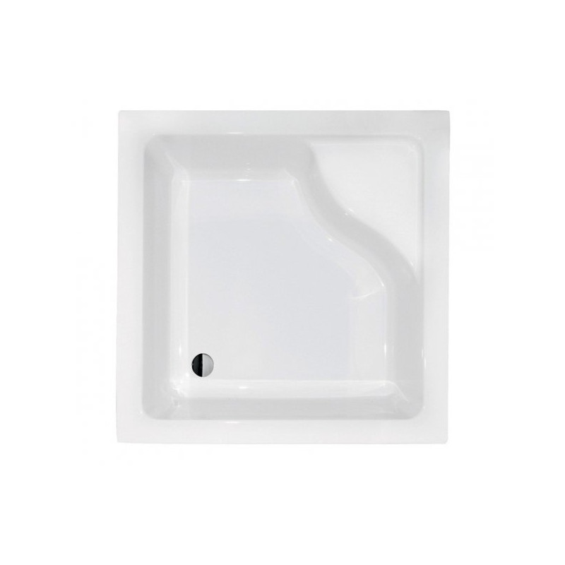 BESCO Brodzik Premium Igor 80x80 z Powłoką Antybakteryjną + Syfon Gratis