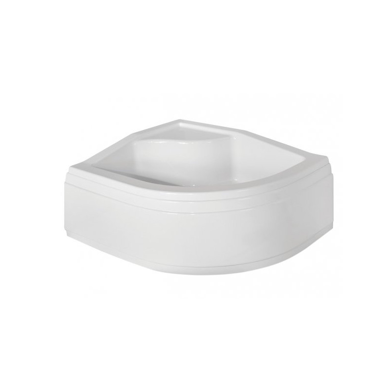 Besco Brodzik Maxi 120x85 asymetryczny lewy Z syfonem