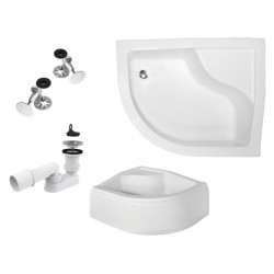 Besco Maxi Brodzik Prawy 120x85 Antybakteryjny z Syfonem - Trwałość i Elegancja