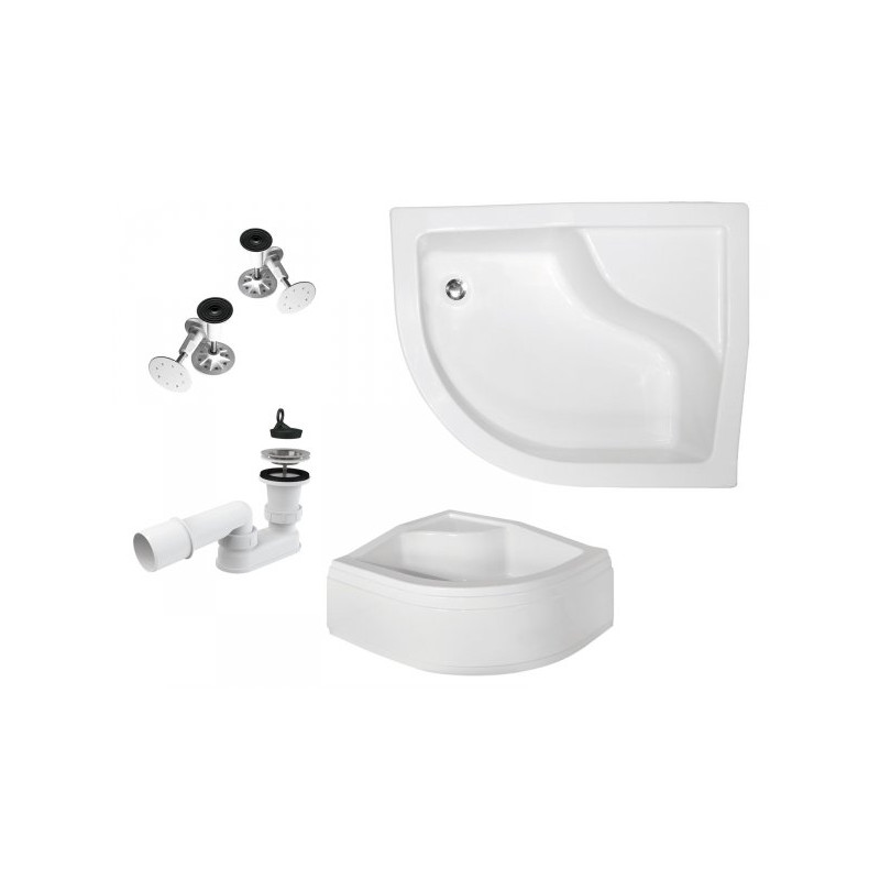 Besco Maxi Brodzik Prawy 120x85 Antybakteryjny z Syfonem - Trwałość i Elegancja