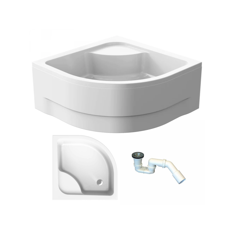 Elegancki Brodzik Prysznicowy PAKO 80x80 z Syfonem - Twoja Strefa Relaksu!