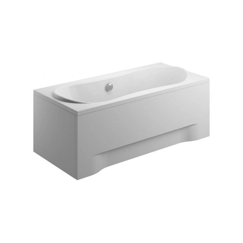 Elegancka Wanna Polimat Long 180x80 cm z Antybakteryjną Powłoką i Centralnym Odpływem