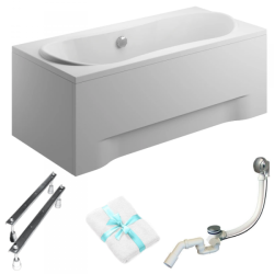 Wanna Polimat Long 170x80 – Luksus i Komfort z Syfonem i Obudową w Zestawie