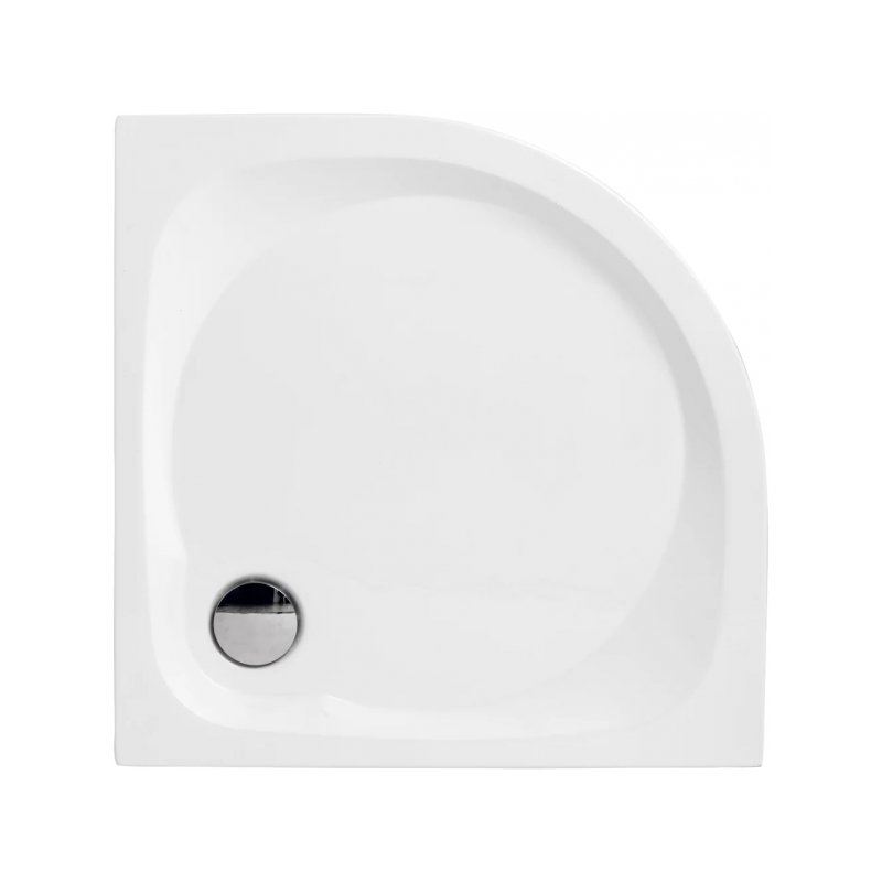 Polimat Brodzik kompaktowy półokrągły Nowy Styl 90x90 z Syfonem