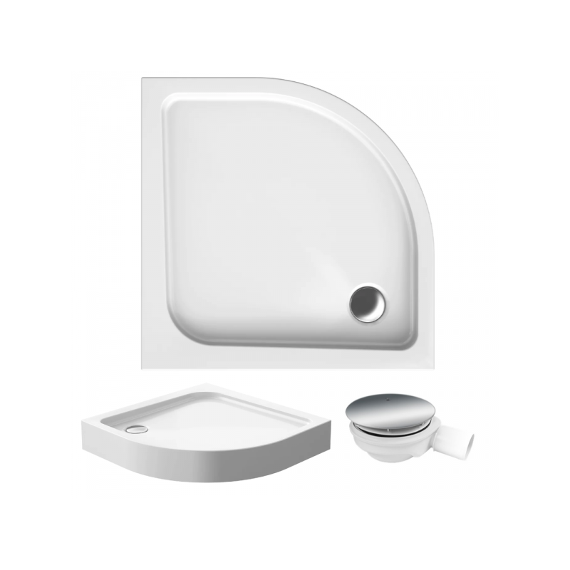 Idealny Brodzik Półokrągły PAKO 90x90 z Syfonem - Elegancja i Funkcjonalność w Każdej Łazience