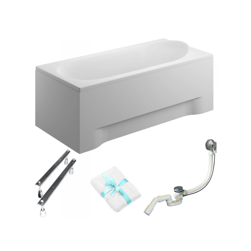 Polimat Premium 190x80 - Idealna Nowoczesna Wanna z Obudową dla Twojej Łazienki