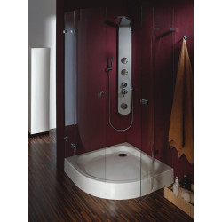 Elegancki Brodzik Akrylowy Półokrągły 100x100 z Syfonem - Stylowa Łazienka