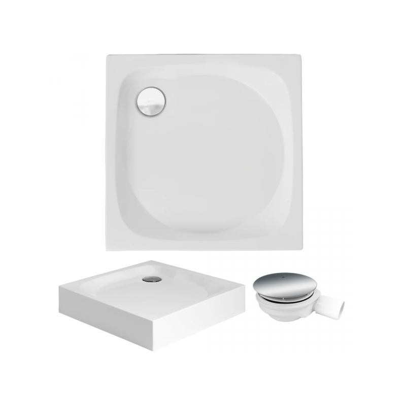 NOWY STYL Polimat Brodzik 90x90 z Syfonem – Twoja Luksusowa Oaza Prysznicowa!