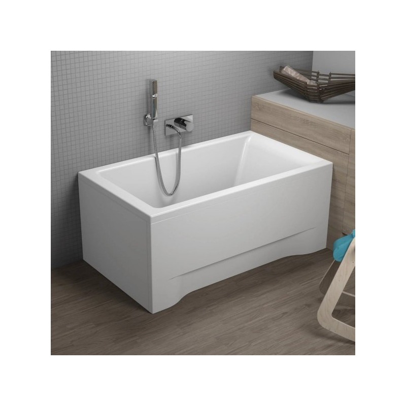 Elegancka Wanna Akrylowa Polimat Capri 120x70 cm z Nowoczesną Obudową i Syfonem!