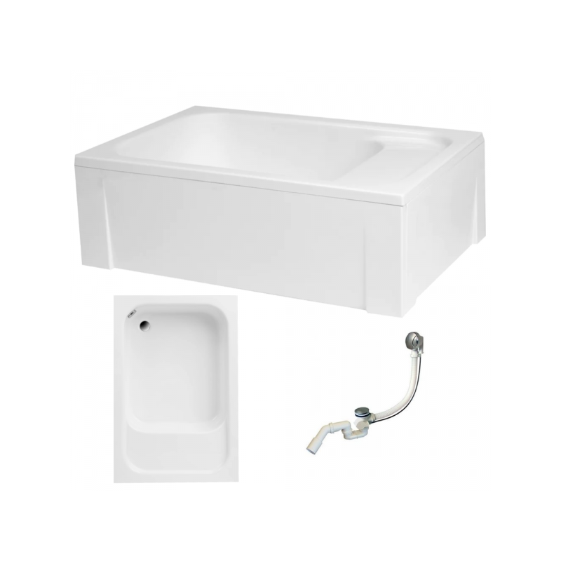 Luksusowy Brodzik RONI 120x80 z Siedziskiem – Komfort dla Wymagających!