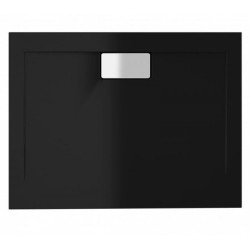 Czarny Brodzik Vegar Połysk 90x80 cm – Elegancja w Nowoczesnej Łazience!