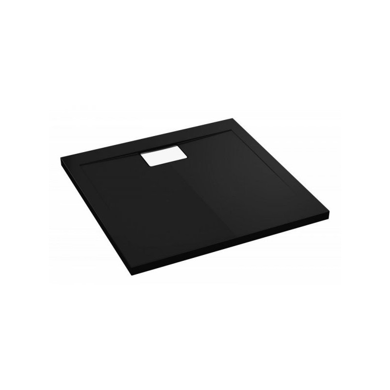 Czarny Brodzik Vegar Połysk 90x80 cm – Elegancja w Nowoczesnej Łazience!