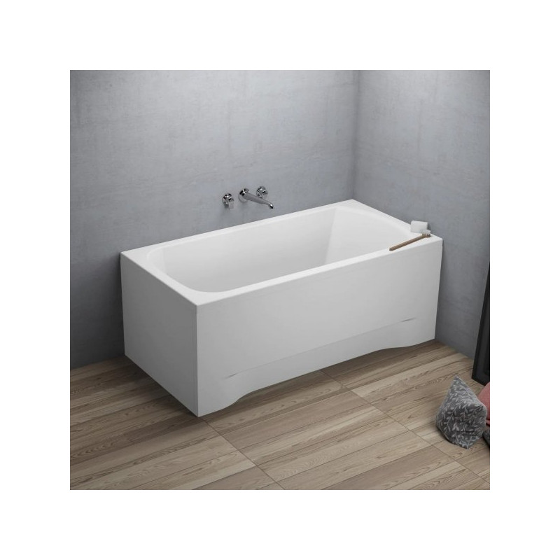 Wanna Akrylowa Polimat Classic 130x70 cm z Białą Obudową i Syfonem - Elegancja i Trwałość