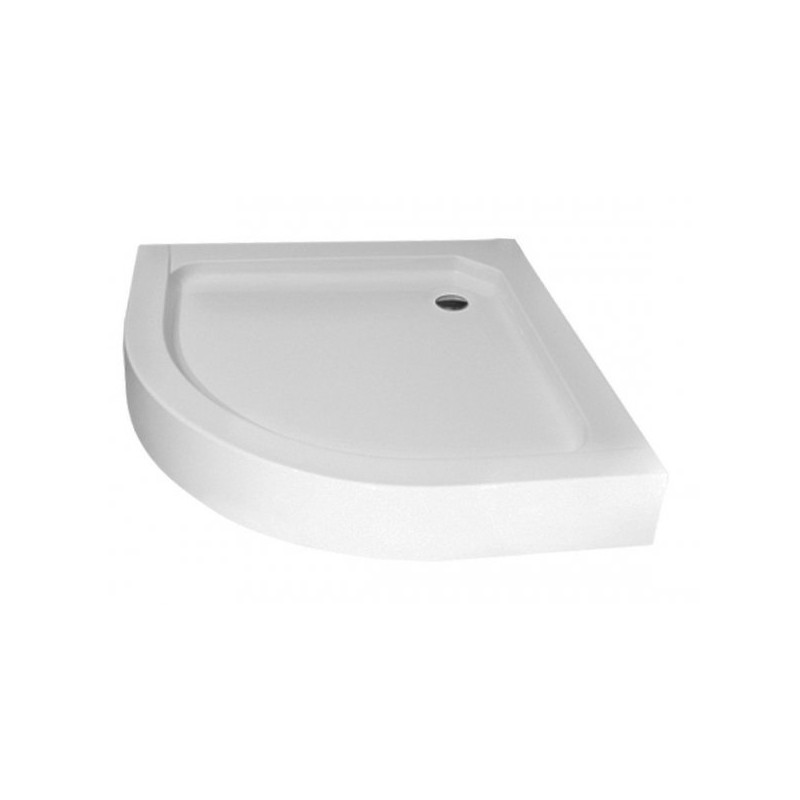 Brodzik Elegance 70 - Półokrągły Biały Komfort z Poziomowaniem