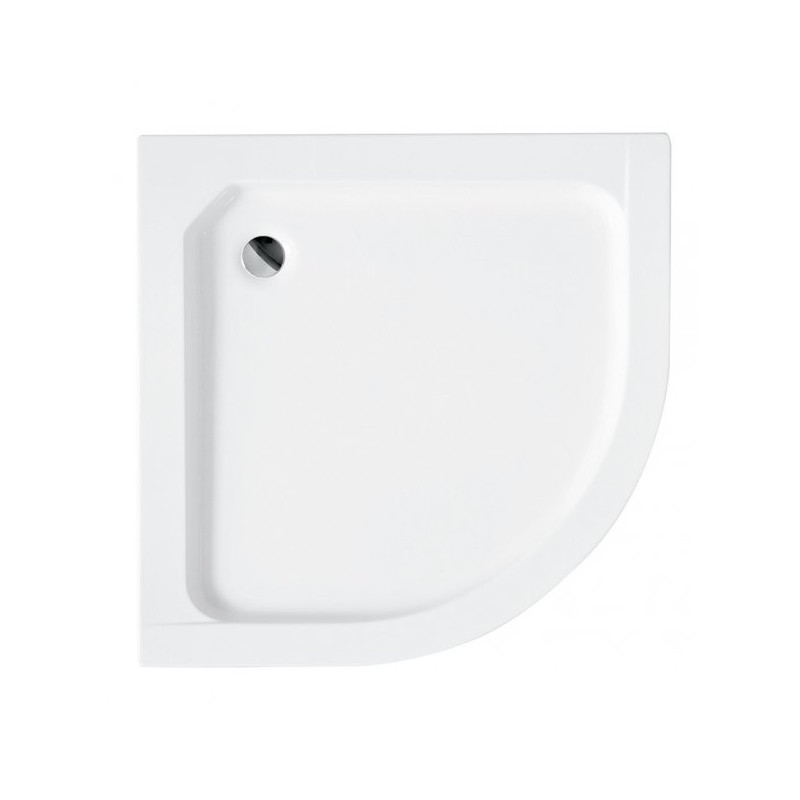 BESCO Alex 90x90 - Stylowy kompaktowy brodzik z syfonem, oszczędza miejsce i łatwo się czyści!