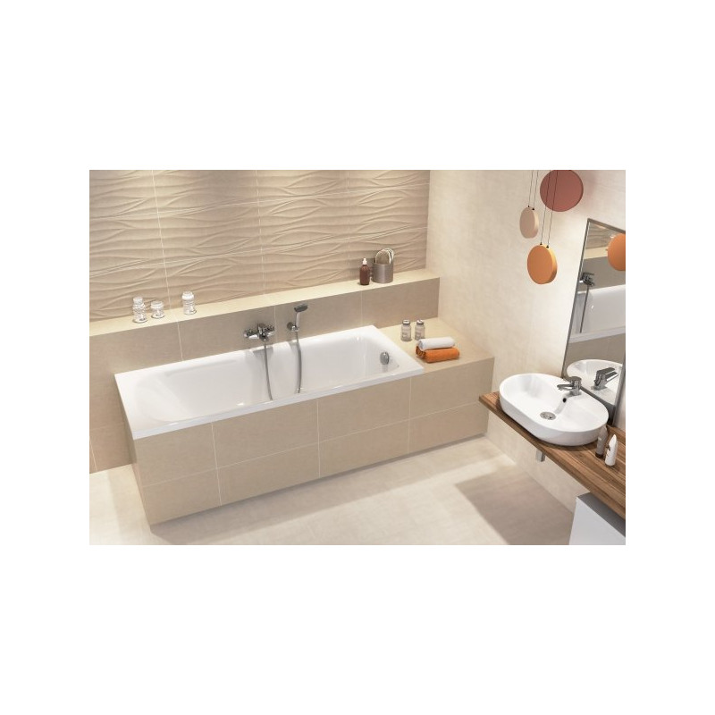 Cersanit Nao Wanna 150x70 Akrylowa Kompletny Zestaw z Syfonem i Ręcznikiem Gratis