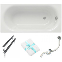 Cersanit Octavia 150x70 Akrylowa Wanna z Syfonem, Nóżkami i Ręcznikiem Gratis!