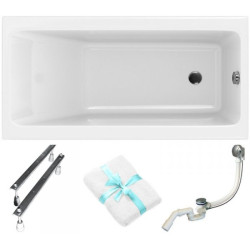 Luksusowa Wanna Akrylowa Cersanit Crea SLIM 150x75 - Zestaw Kompletnej Elegancji