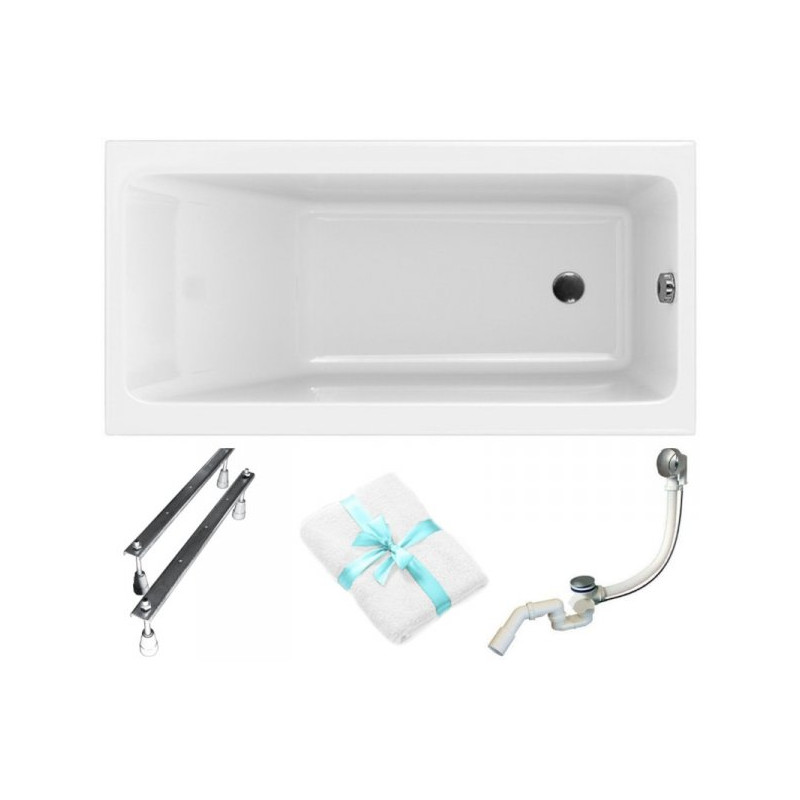 Luksusowa Wanna Akrylowa Cersanit Crea SLIM 150x75 - Zestaw Kompletnej Elegancji
