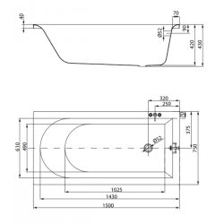 City by Cersanit Wanna Akrylowa 150x75 cm z Nóżkami i Syfonem – Wygoda i Styl w Twojej Łazience
