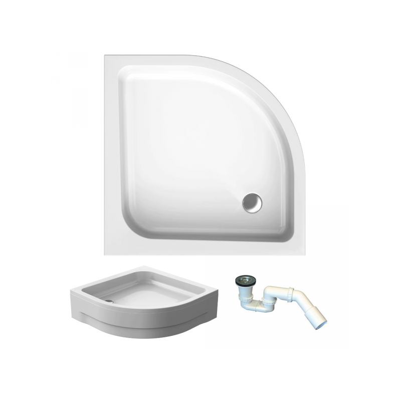 Półokrągły Brodzik Prysznicowy Pako 90x90 z Syfonem Gratis - Komfort i Styl w Twojej Łazience