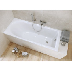 Relaksacyjna Wanna Cersanit Flavia 160x70 z Syfonem i Nóżkami + Ręcznik Gratis