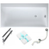 Ekskluzywna Wanna Akrylowa Cersanit Smart 160x80 PRAWA z Syfonem i Dodatkami Gratis!