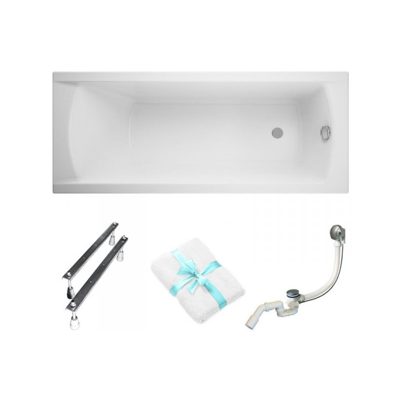 Cersanit Korat 170x70 Wanna Akrylowa Premium + Gratisowy Ręcznik