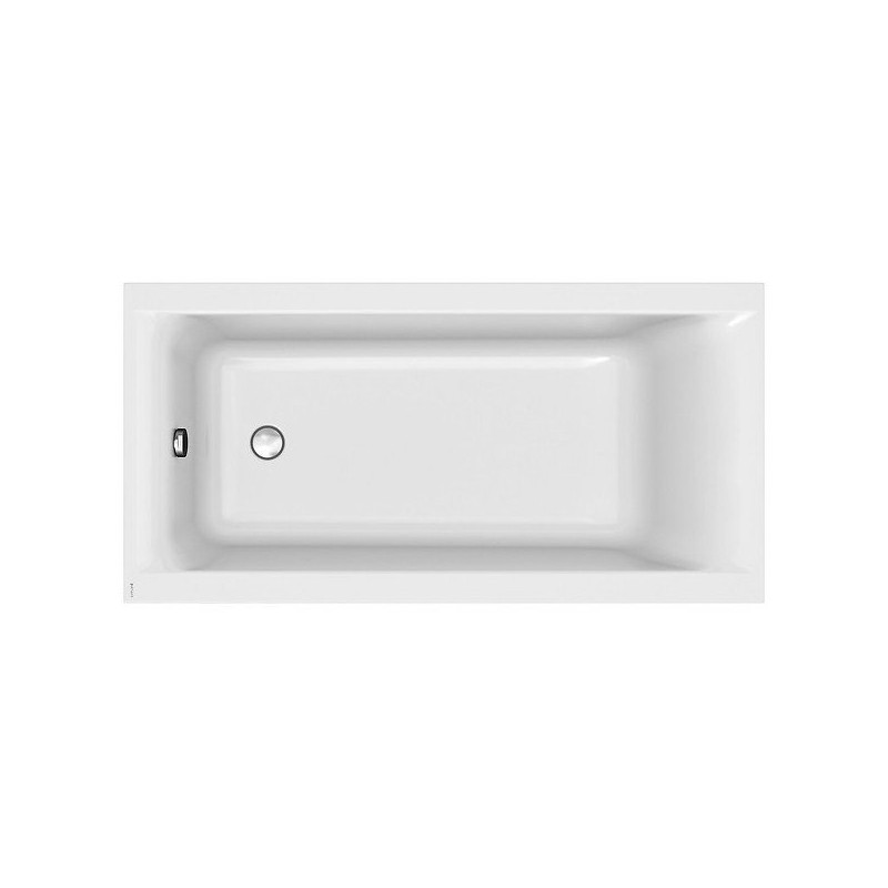 Cersanit Larga SLIM 170x75: Komfortowa wanna z syfonem, rant 10mm, ręcznik w zestawie