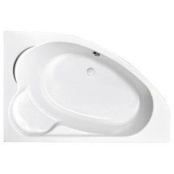 Cersanit Kaliope 170x110 Wanna Asymetryczna Prawa Zestaw z Syfonem i Ręcznikiem