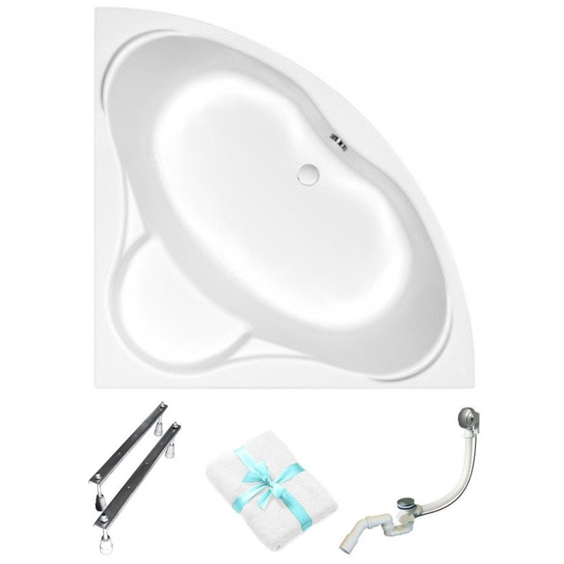 Cersanit Venus 150x150 – Ekskluzywna wanna symetryczna z zestawem, idealna do Twojej łazienki!