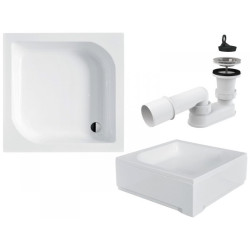 BESCO Brodzik Ares 70x70 Z syfonem