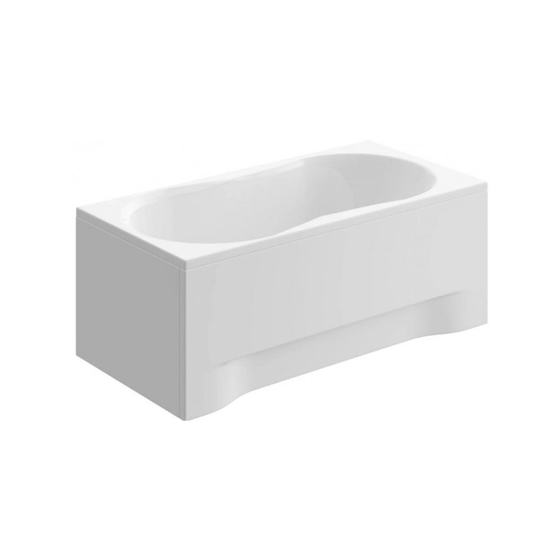 Elegancka Wanna Akrylowa Gracja 120x75 cm z Białą Obudową i Syfonem