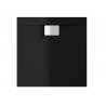 Elegancki Brodzik Vegar Czarny Połysk 80x80 ze Specjalną Powłoką Antybakteryjną