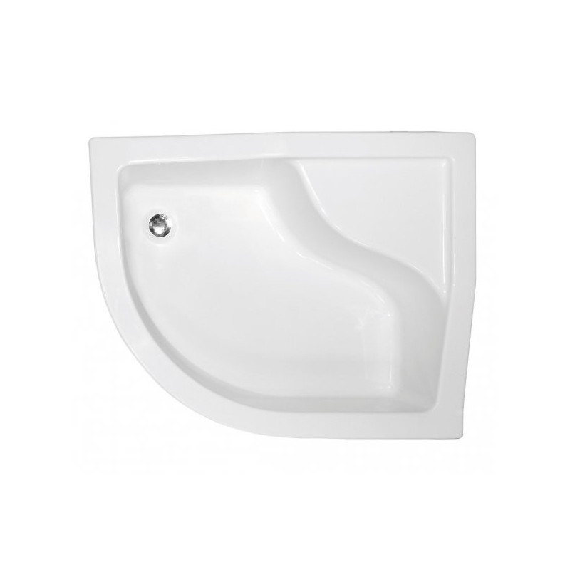 Besco Brodzik Maxi 99,5x80 asymetryczny prawy z syfonem