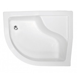 Besco Brodzik asymetryczny prawy Maxi 85x120 Z syfonem