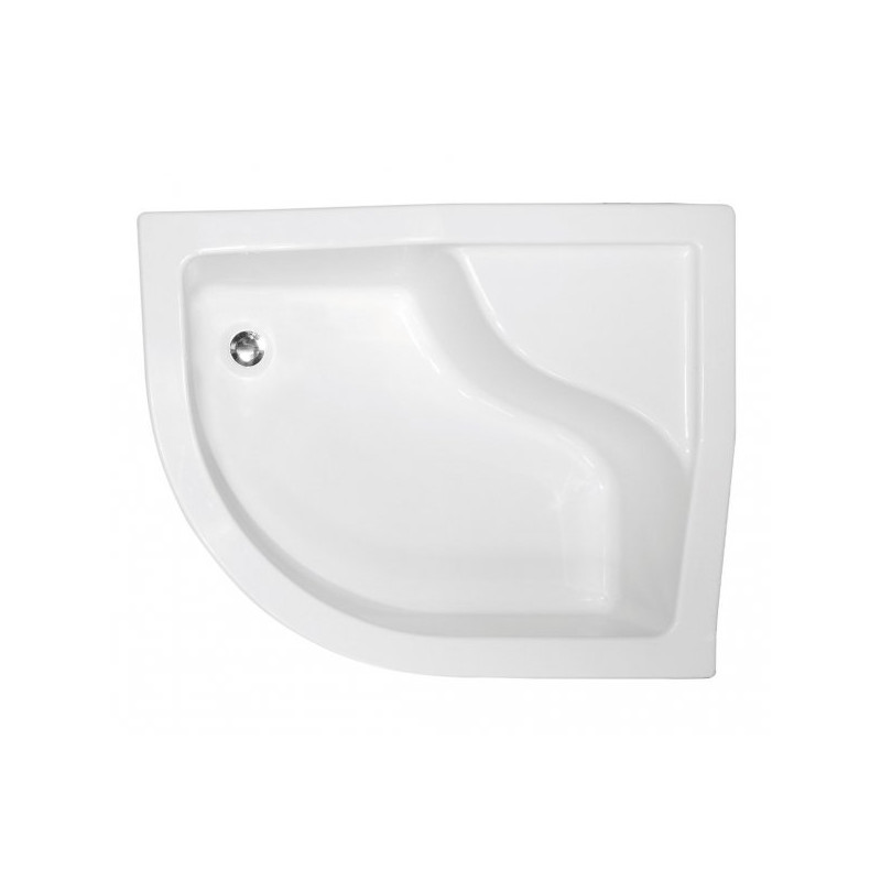 Besco Brodzik asymetryczny prawy Maxi 85x120 Z syfonem