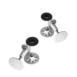 Asymetryczny brodzik prysznicowy z siedziskiem - biały akryl, kompletny zestaw poziomujący