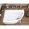 Atrakcyjna Wanna Asymetryczna 130x85 Lewa z Syfonem i Obudową - Elegancja i Funkcjonalność
